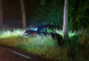 Auto tegen boom op Buitenring, weg richting Stad afgesloten